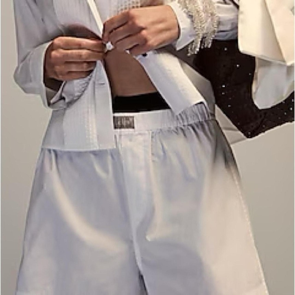 J.Crew White Poplin Boxers